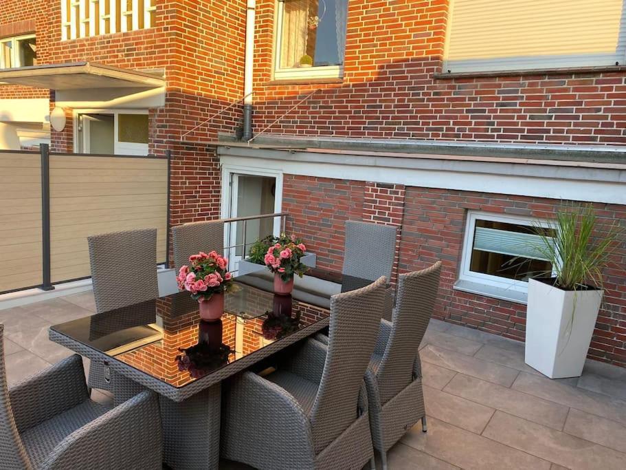 Ferienwohnung Hereinspaziert 빌헬름스하펜 외부 사진